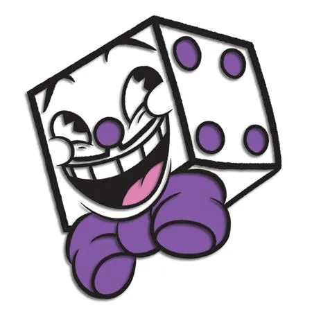 CUPHEAD KING DICE ENAMEL PIN BADGE #1