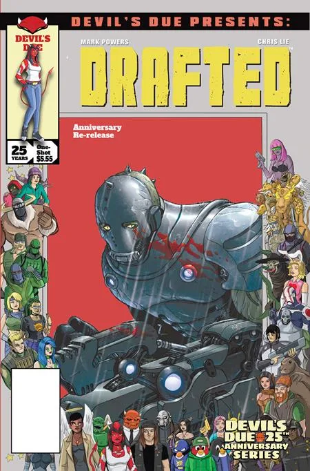 DEVILS DUE PRESENTS DRAFTED #1 (ONE SHOT) CVR D CHRIS LIE JOSH BLAYLOCK 25TH ANNIVERSARY HOMAGE VAR #1