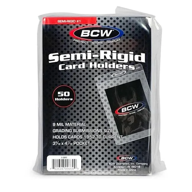 Semi-Rigid Card Holder #1 - 50ct